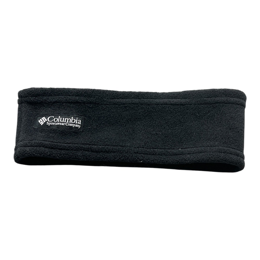 Columbia Fleece Headband Unisex Black Ear Warmer One Size Skiing Snow Gorpcore‎